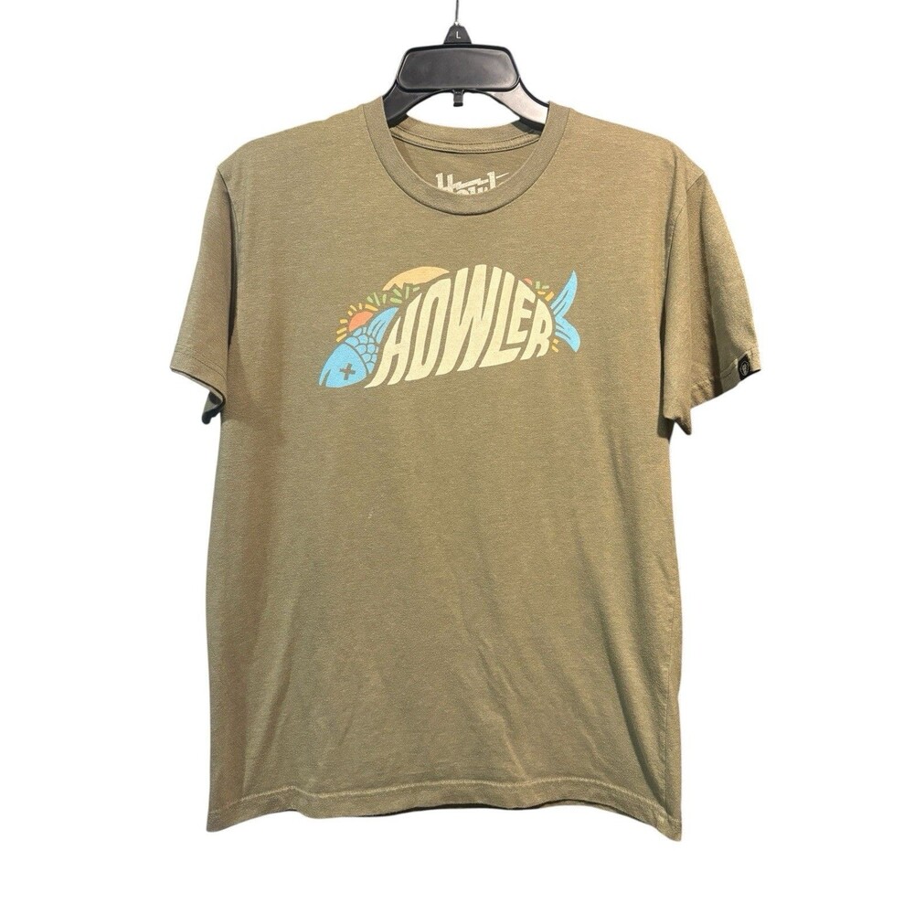 Howler Brothers Fish Taco Olive Green Medium Men’s T-shirt